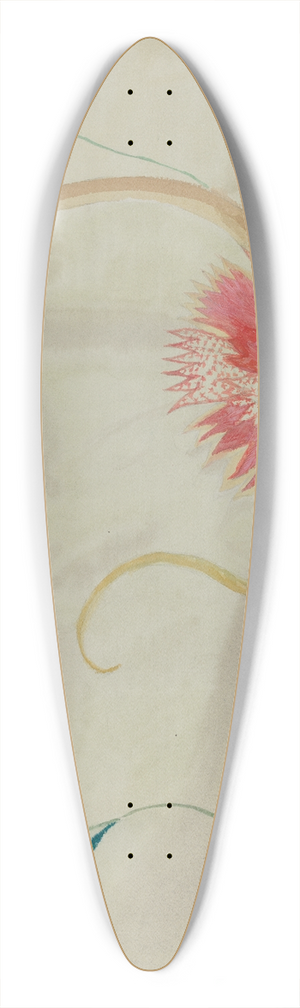 Helen D. Bashian - Crewel Embroidery 39.3 inch art pintail longboard deck