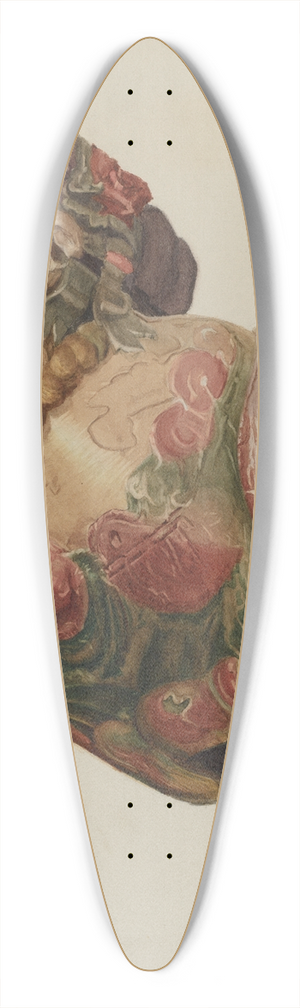 Helen E. Gilman - Figurehead 39.3 inch art pintail longboard deck
