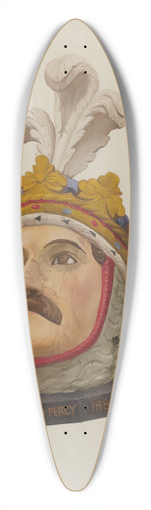 Helen E. Gilman - Figurehead 39.3 inch art pintail longboard deck