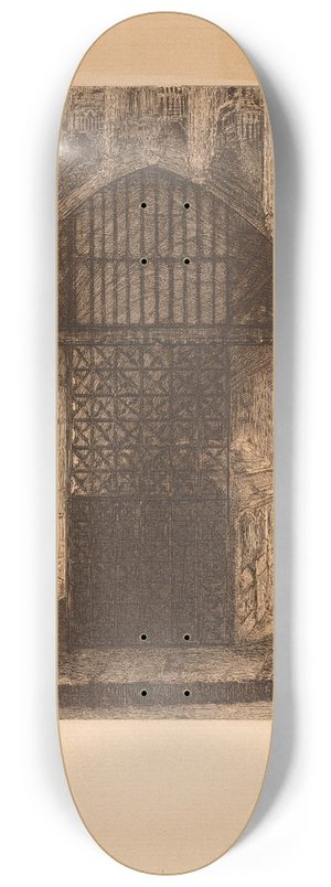 John William Inchbold - In Westminster Abbey 8.25 inch art skate deck John William Inchbold - In Westminster Abbey 8.25 inch art skate deck