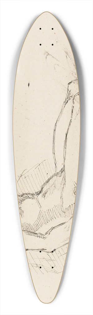 Helene Schjerfbeck - Mies, Andrea del Sarton mukaan 39.3 inch art pintail longboard deck