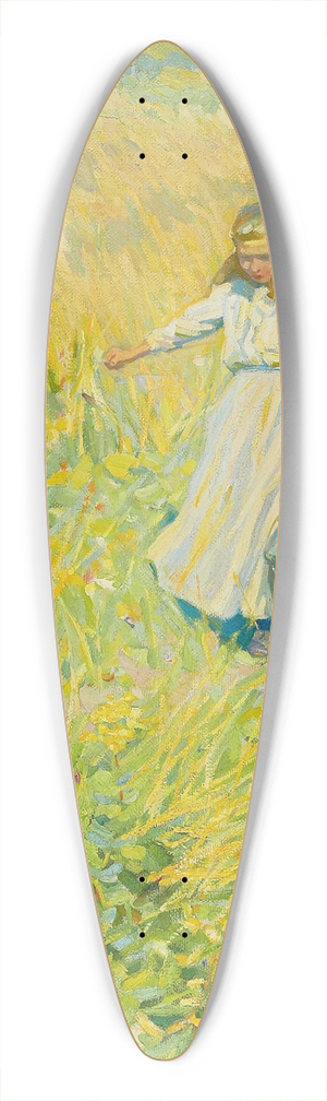 Helen Galloway McNicoll - The Little Worker 39.3 inch art pintail longboard deck
