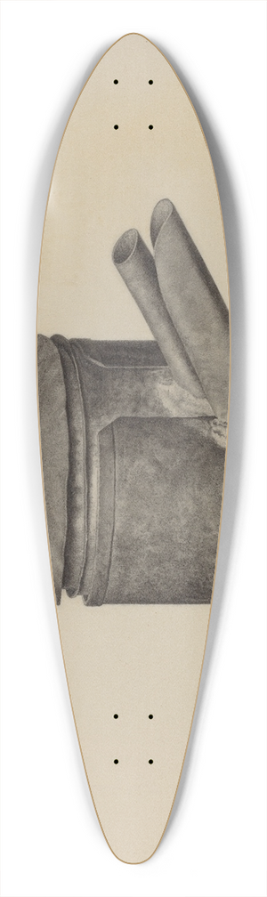 Helen Hobart - Spout Lamp 39.3 inch art pintail longboard deck