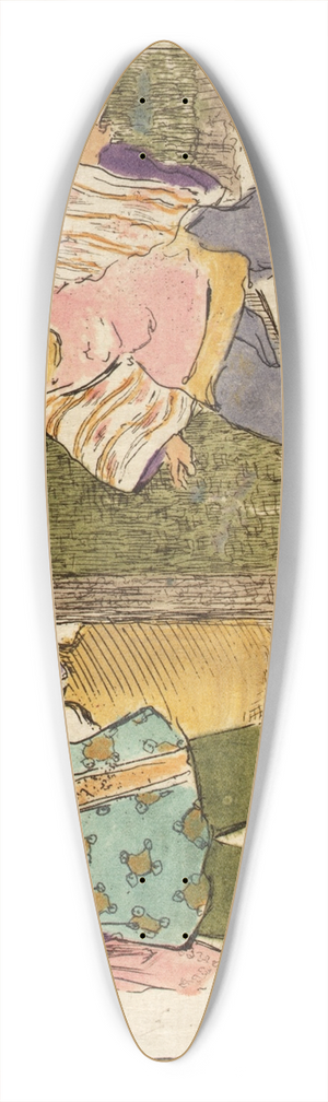 Helen Hyde - Hide and Seek 39.3 inch art pintail longboard deck