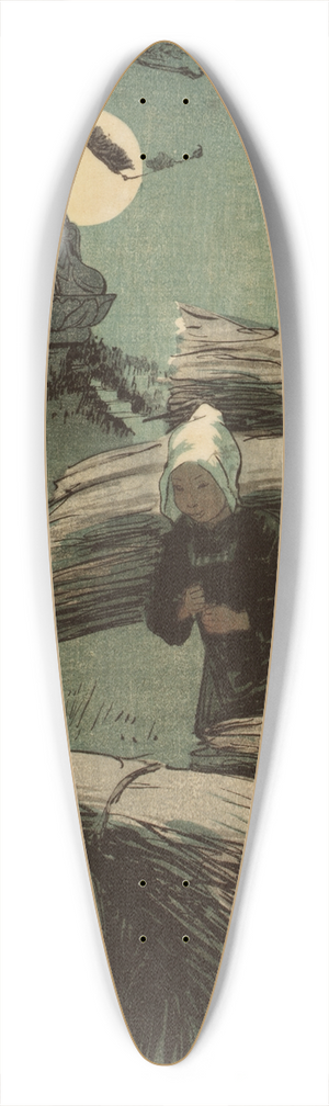 Helen Hyde - The Return 39.3 inch art pintail longboard deck