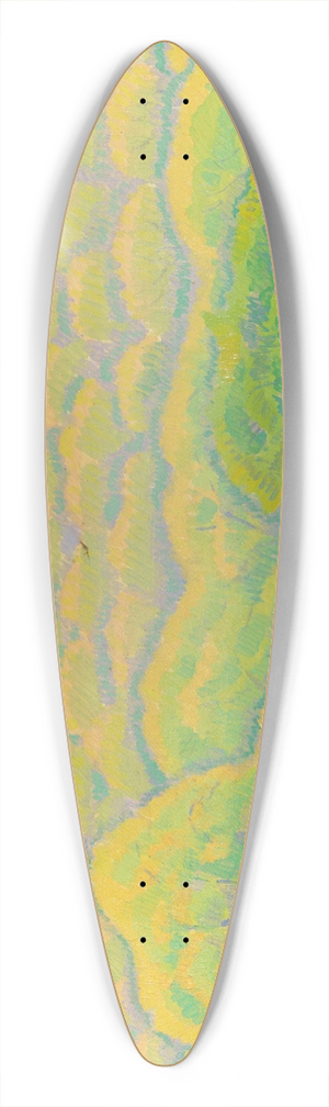 Helge Johansson - From land 39.3 inch art pintail longboard deck