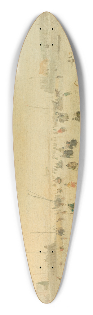 Hendrick Avercamp - A Scene on the Ice 39.3 inch art pintail longboard deck