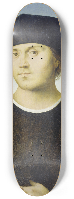 Amico Aspertini - Portrait of a Man 8.25 inch art skate deck