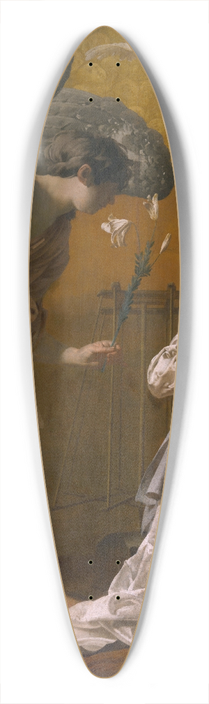 Hendrick Ter Brugghen - The Annunciation 39.3 inch art pintail longboard deck