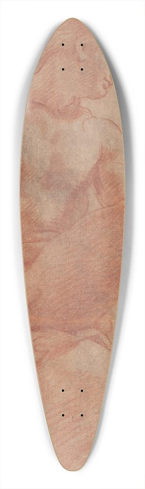 Hendrik Krock - Siddende mandlig model 39.3 inch art pintail longboard deck