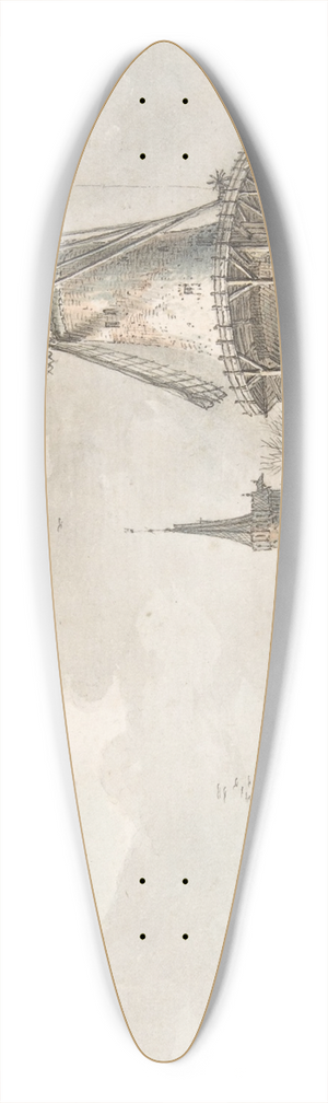 Hendrik Meijer - December 39.3 inch art pintail longboard deck