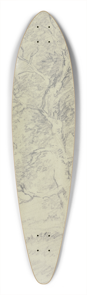 Hendrik Meyer - Unter einem Baum drei Figuren mit Kleinkind 39.3 inch art pintail longboard deck