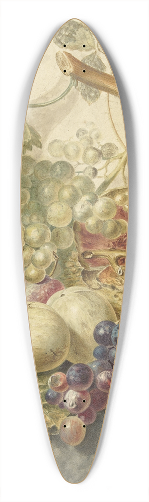 Hendrik Schwegman - Stilleven met fruit 39.3 inch art pintail longboard deck