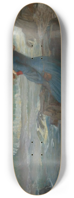 John William Waterhouse - Miranda-The Tempest 8.25 inch art skate deck John William Waterhouse - Miranda-The Tempest 8.25 inch art skate deck
