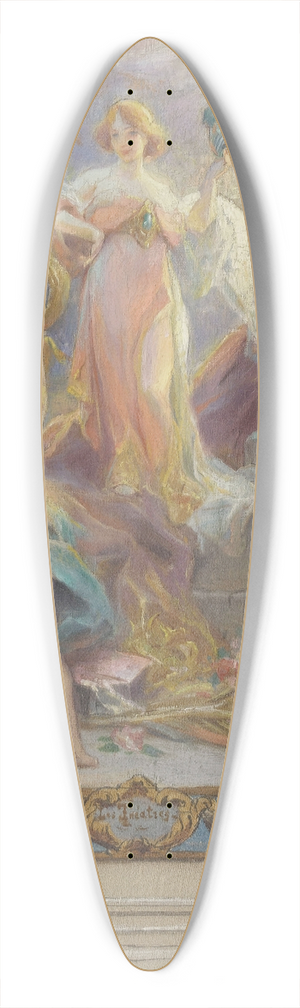 Henri Adrien Tanoux - Les thtres 39.3 inch art pintail longboard deck