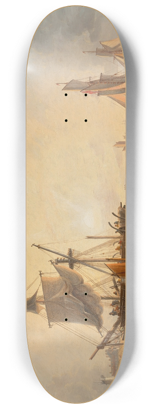 John Wilson Carmichael - A wreck off Tantallon Castle 8.25 inch art skate deck
