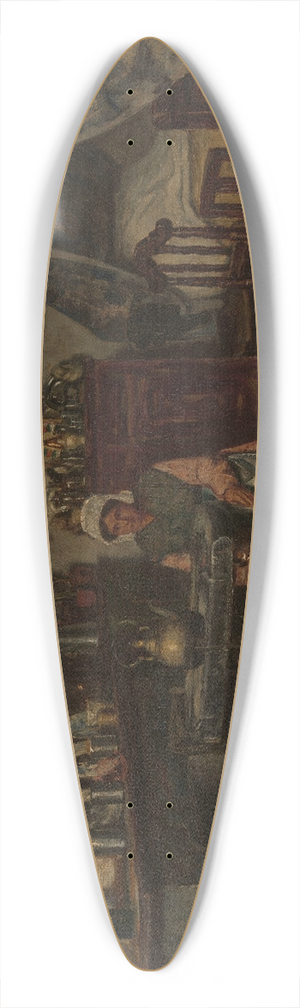 Henri de Braekeleer - Interior 39.3 inch art pintail longboard deck