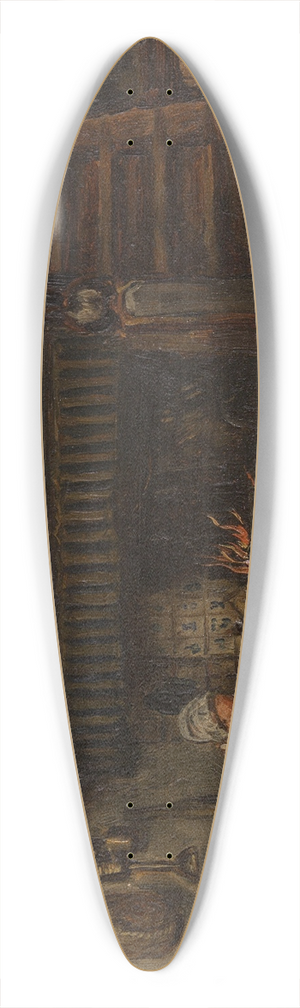 Henri de Braekeleer - Kitchen 39.3 inch art pintail longboard deck