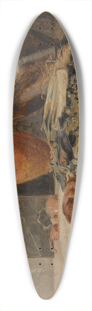 Henri de Braekeleer - Still Life with Jar 39.3 inch art pintail longboard deck