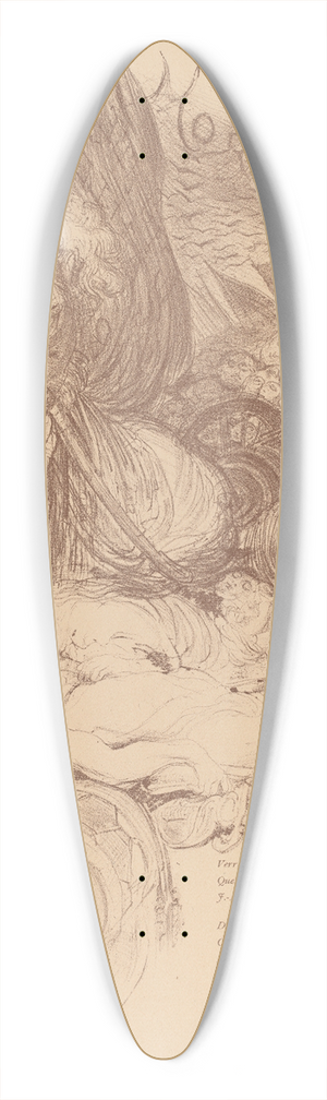 Henri de Groux - Morituri 39.3 inch art pintail longboard deck