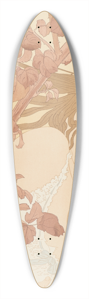 Henri Detouche - In the Brambles (Dans les Ronces) 39.3 inch art pintail longboard deck