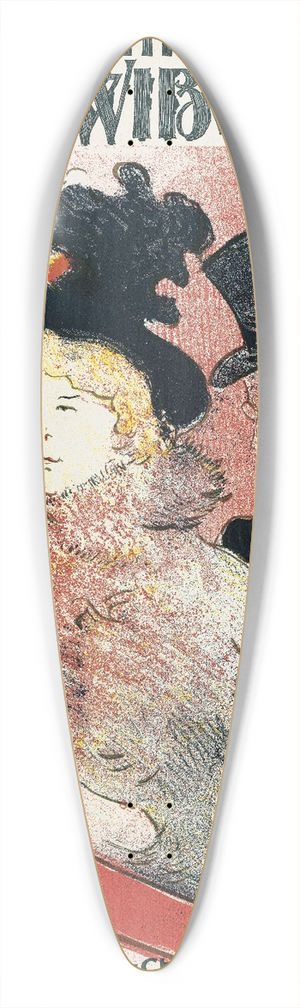 Henri de Toulouse-Lautrec - Ault and Wiborg, Ad. 105 39.3 inch art pintail longboard deck