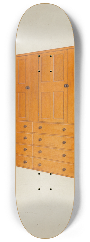 John W. Kelleher - Shaker Cabinet 8.25 inch art skate deck