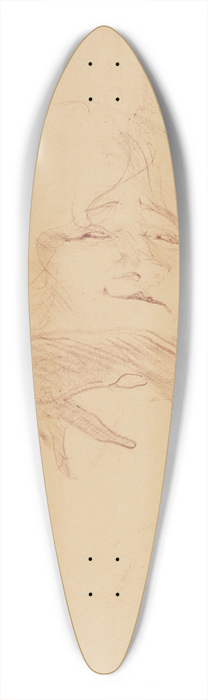 Henri de Toulouse-Lautrec - Yvette Guilbert pl 8 39.3 inch art pintail longboard deck