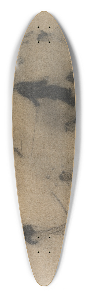 Henri-Gabriel Ibels - The Circus 39.3 inch art pintail longboard deck
