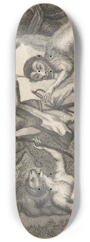 John Wootton - Fable XIV. The Monkey Who Had Seen the World 8.25 inch art skate deck