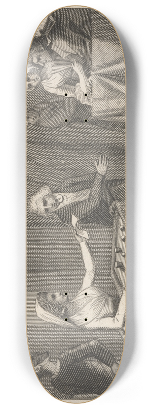 John Wootton - Fable XLII. The Jugglers 8.25 inch art skate deck John Wootton - Fable XLII. The Jugglers 8.25 inch art skate deck