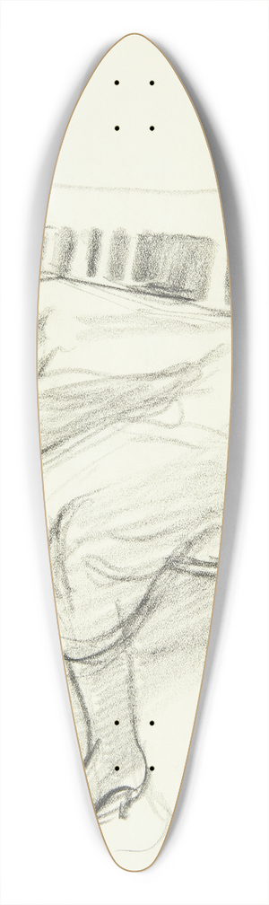 Henrik Schouboe - Lsende kvinde sammenkrbet p en sofa 39.3 inch art pintail longboard deck