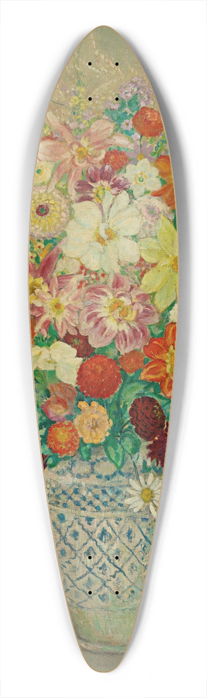 Henri Lebasque - Composition Florale Aux Dahlias 39.3 inch art pintail longboard deck