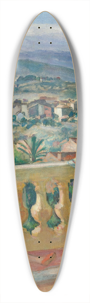 Henri Lebasque - Le Cannet, Le Rideau Bleu 39.3 inch art pintail longboard deck