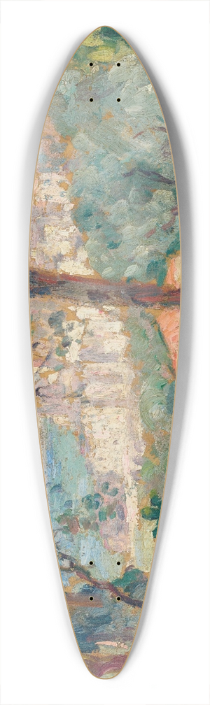 Henri Lebasque - Le Village 39.3 inch art pintail longboard deck
