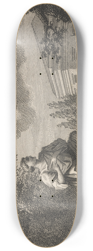 John Wootton - Fable XXXIX. The Father and Jupiter 8.25 inch art skate deck