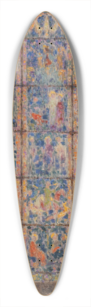Henri Le Sidaner - Le vitrail, Chartres 39.3 inch art pintail longboard deck