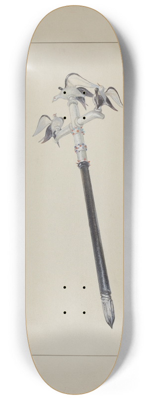 Amos C. Brinton - Glass Pen 8.25 inch art skate deck