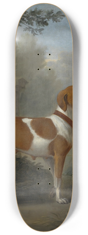 John Wootton - Portrait Of The Duke Of Hamiltons Hound jewell 8.25 inch art skate deck