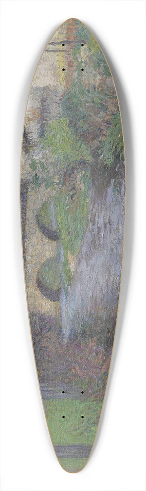 Henri Martin - Lcole et le pont sur le vert  Labastide-du-Vert 39.3 inch art pintail longboard deck