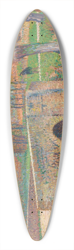 Henri Martin - Le pont, temps gris 39.3 inch art pintail longboard deck