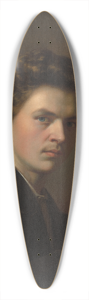 Henri Regnault - Self-Portrait with a Maulstick 39.3 inch art pintail longboard deck