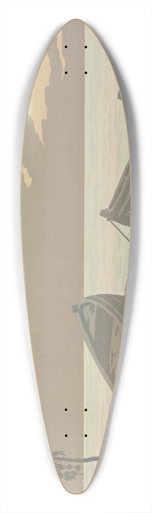 Henri Rivire - Le Soir 39.3 inch art pintail longboard deck