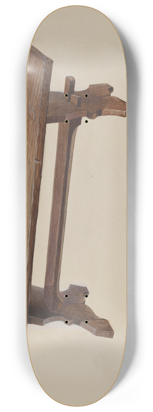 Amos C. Brinton - Moravian Church Bench 8.25 inch art skate deck