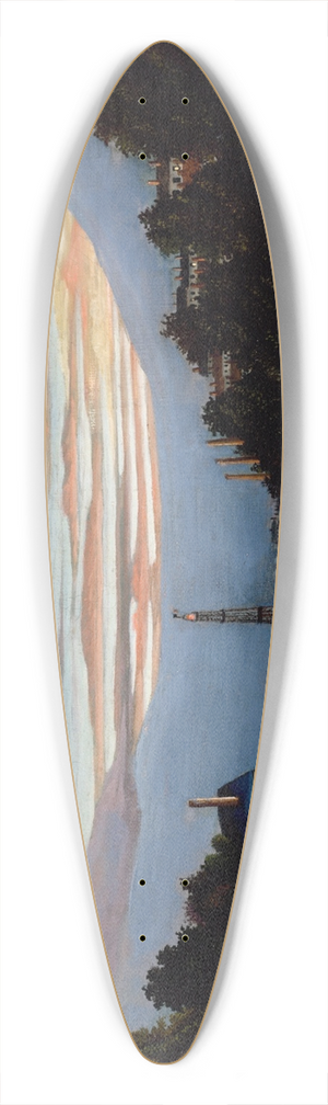 Henri Rousseau - The Eiffel Tower 39.3 inch art pintail longboard deck