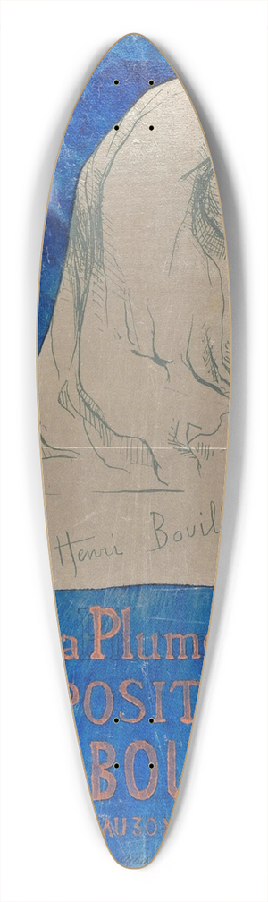 Henri Thophile Bouillon - Salon des Cent 39.3 inch art pintail longboard deck
