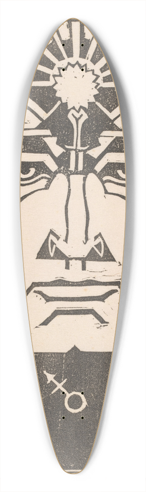Henri van der Stok - Mars 39.3 inch art pintail longboard deck