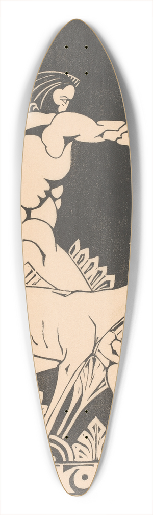 Henri van der Stok - Sagittarius 39.3 inch art pintail longboard deck