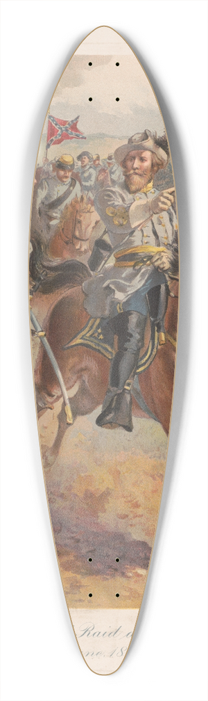 Henry Alexander Ogden - Gen. J.E.B. Stuarts raid around McClellan, June 1862 39.3 inch art pintail longboard deck