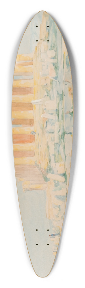 Henry Bacon - The Parthenon, West Faade 39.3 inch art pintail longboard deck